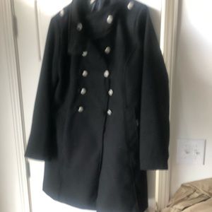 Black pea coat